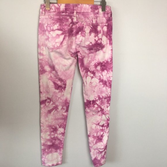 Buffalo Jilian Low Rise Skinny Jeans Tie Dye Pink - Picture 4 of 6